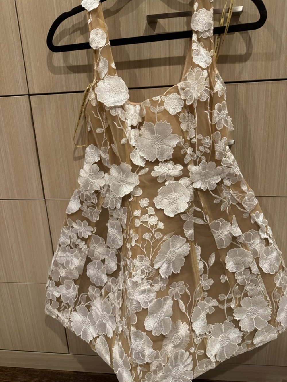 Bronx and Banco Jasmine mini  Dress - Beige and White Floral